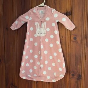 3 for $12 Carter's Pink Polka Dot Bunny Sleep Sack - Baby Girl 6-9 Month